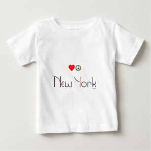 Camiseta De Bebé NUEVA YORK, Amor y Paz, Cool