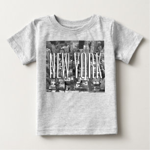 Camiseta De Bebé Nueva York Baby Creeper Orgánico Recuerdo de Nueva