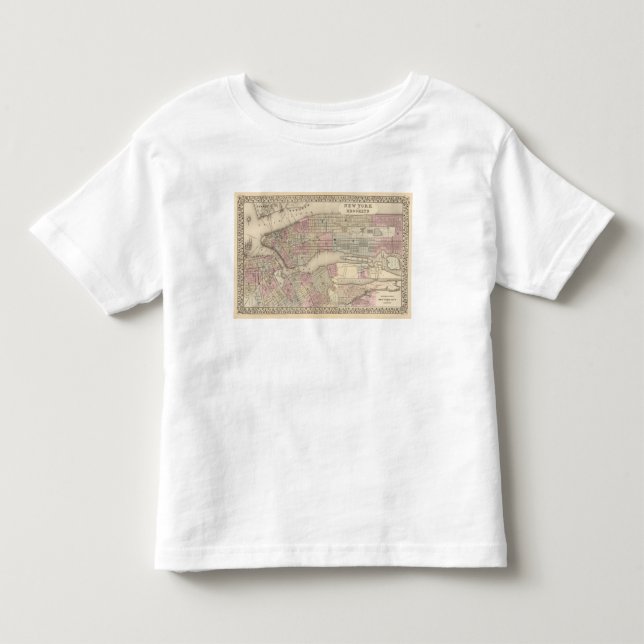 Camiseta De Bebé Nueva York, Brooklyn 3 (Anverso)