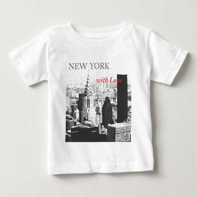 Camiseta De Bebé Nueva York con amor (Anverso)