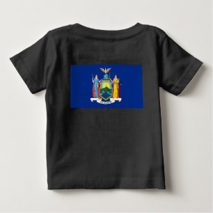 Camiseta De Bebé Nueva York: El Estado Imperio, casa de bandera gra
