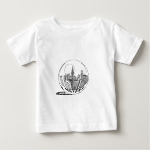 Camiseta De Bebé Nueva York en una bola de vidrio