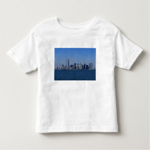 Camiseta De Bebé Nueva York, Estados Unidos. Línea aérea del centro