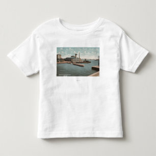 Camiseta De Bebé Nueva York, NY - acuario y lancha contraincendios