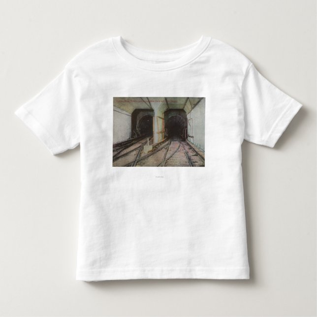 Camiseta De Bebé Nueva York, NY - túnel del río Hudson, subterráneo (Anverso)