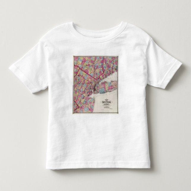 Camiseta De Bebé Nueva York y vecindad (Anverso)