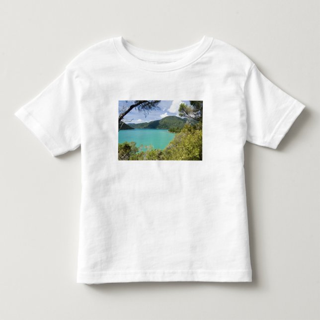 Camiseta De Bebé Nueva Zelanda, Isla del Sur, Marlborough Suena. (Anverso)