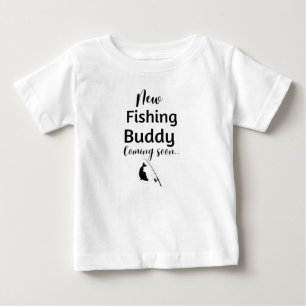 Camiseta De Bebé Nuevo compañero de pesca que viene pronto traje de