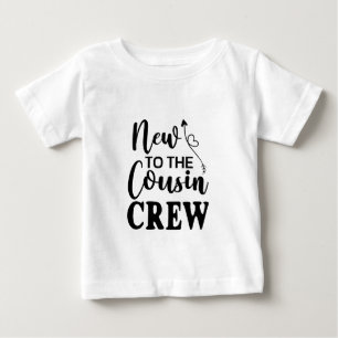 Camiseta De Bebé Nuevo en la tripulación de primos