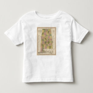 Camiseta De Bebé Nuevo mapa de Alabama 2