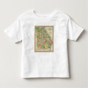 Camiseta De Bebé Nuevo mapa de Georgia 2