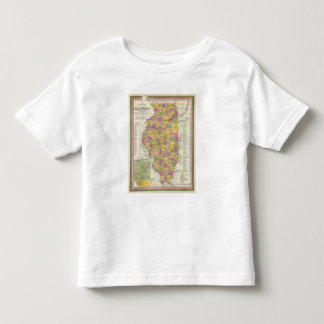 Camiseta De Bebé Nuevo mapa de Illinois