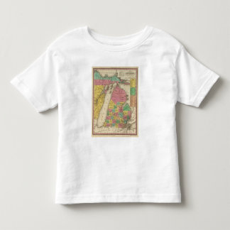 Camiseta De Bebé Nuevo mapa de Michigan