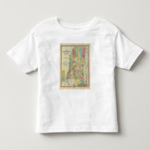 Camiseta De Bebé Nuevo mapa de Mississippi 2