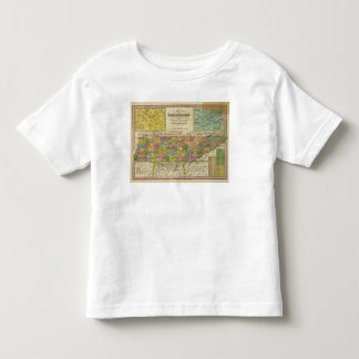 Camiseta De Bebé Nuevo mapa de Tennessee 2