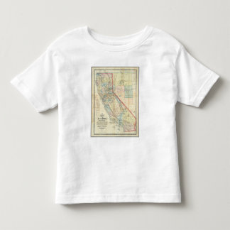 Camiseta De Bebé Nuevo mapa del estado de California