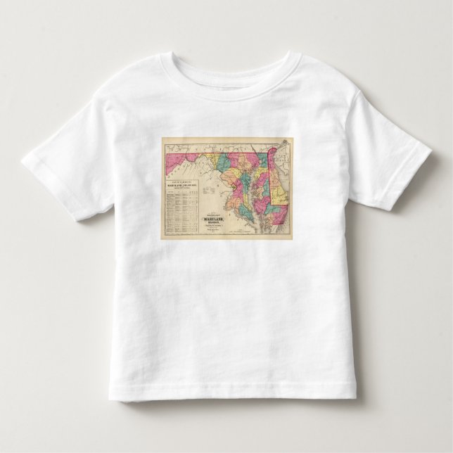 Camiseta De Bebé Nuevo mapa del ferrocarril de los estados de (Anverso)