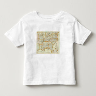 Camiseta De Bebé Nuevo mapa topográfico de la guerra de Perrine
