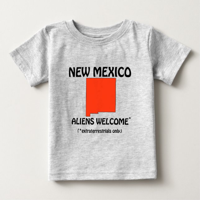 Camiseta De Bebé Nuevo México - Bienvenidos Alien (Anverso)