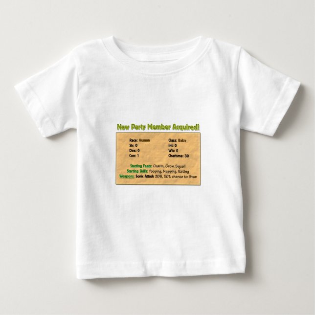 Camiseta De Bebé ¡Nuevo miembro del partido! (Anverso)