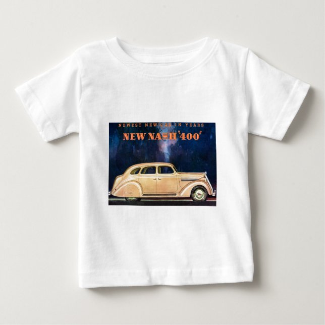 Camiseta De Bebé Nuevo Nash 400 - Nuevo coche nuevo en años - Vinta (Anverso)