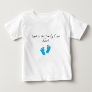Camiseta De Bebé Nuevo nombre personalizado para la tripulación de 