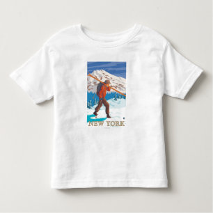 Camiseta De Bebé Nuevos esquís que llevan de YorkSkier