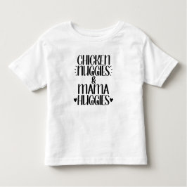 Camiseta De Bebé Nuggies de pollo y boggies de mamá