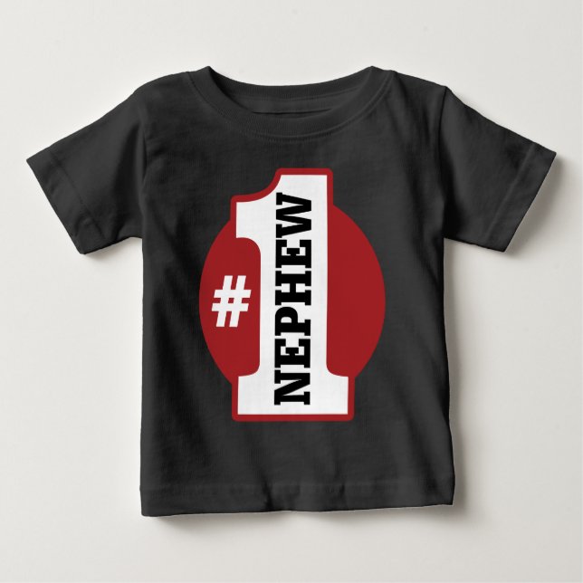Camiseta De Bebé Número 1 Sobrino (Anverso)
