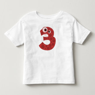 Camiseta De Bebé Número 3 Diseño de jirafa Toddler Tee Shirt