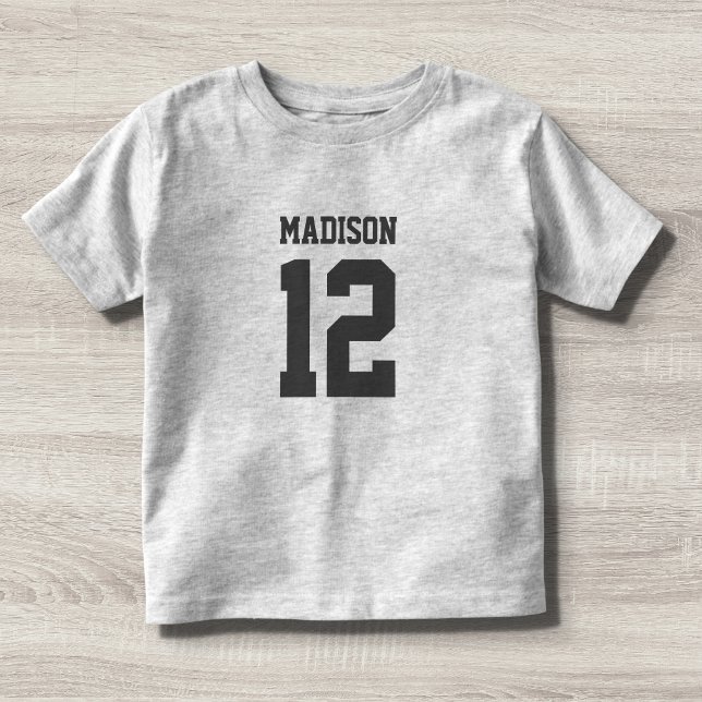Camiseta De Bebé Número de nombre personalizado (Subido por el creador)