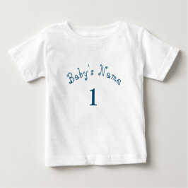 Camiseta De Bebé Número de nombre personalizado único bebé bebé