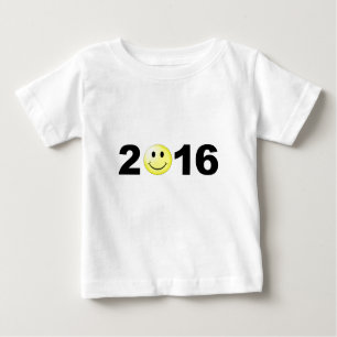 Camiseta De Bebé Número dulce divertido de la Feliz Año Nuevo 2016
