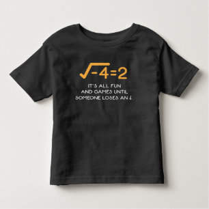 Camiseta De Bebé Número imaginario Matemático gracioso nerd matemát