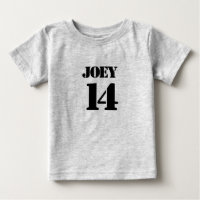 Camiseta de bebé número Jersey