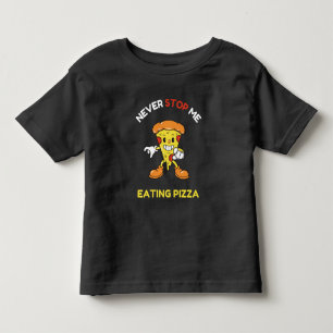 Camiseta De Bebé Nunca me dejes de comer pizza