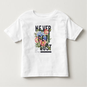 Camiseta De Bebé Nunca se pierda el lema floral