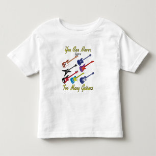 Camiseta De Bebé Nunca Se Puede Tener Demasiados Guitars - Colorido