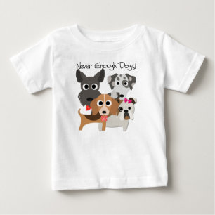 Camiseta De Bebé Nunca suficientes perros