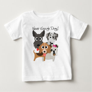 Camiseta De Bebé Nunca suficientes perros