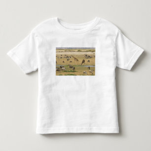 Camiseta De Bebé Ñus, Cebras y Jirafas