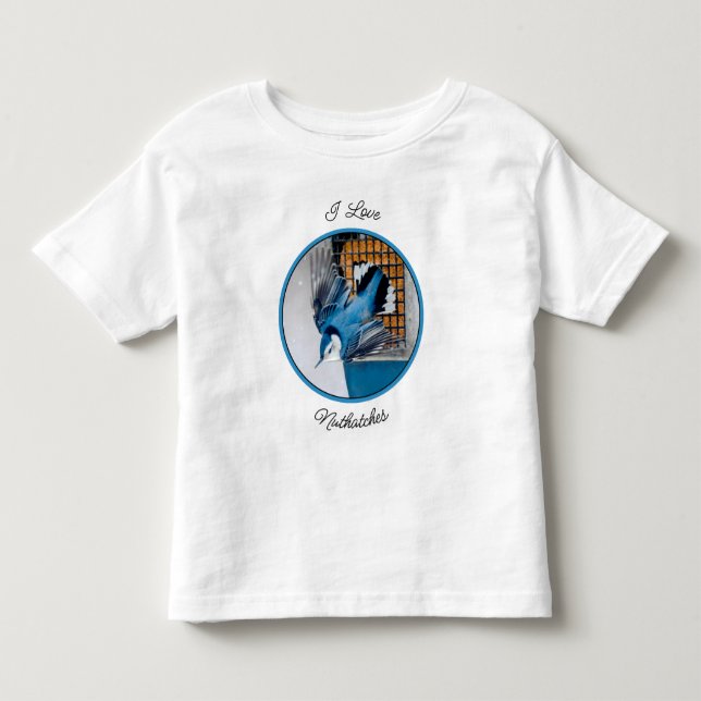 Camiseta De Bebé Nuthatch blanco en nieve - foto original (Anverso)