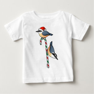 Camiseta De Bebé Nuthatch Santa