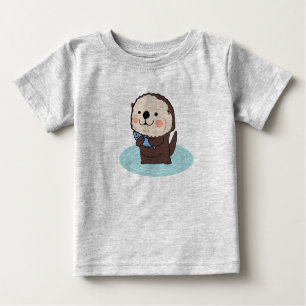 Camiseta De Bebé nutria marina