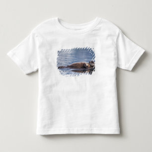 Camiseta De Bebé nutria marina, Enhydra lutris lutris