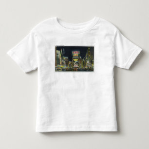 Camiseta De Bebé NYC, nuevo YorkView del Times Square en la noche #