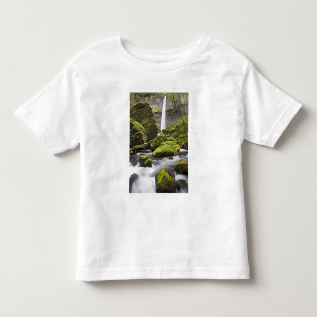 Camiseta De Bebé O, desfiladero del río Columbia, cataratas de Elow (Anverso)
