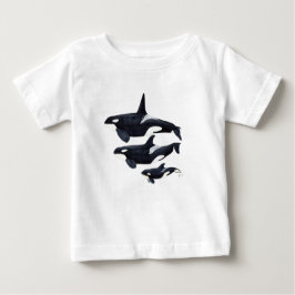 Camiseta De Bebé O.orca-fond transparent