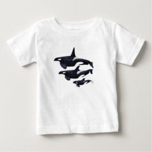 Camiseta De Bebé O.orca-fond transparent