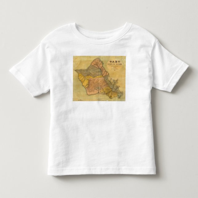 Camiseta De Bebé Oahu, islas hawaianas (Anverso)